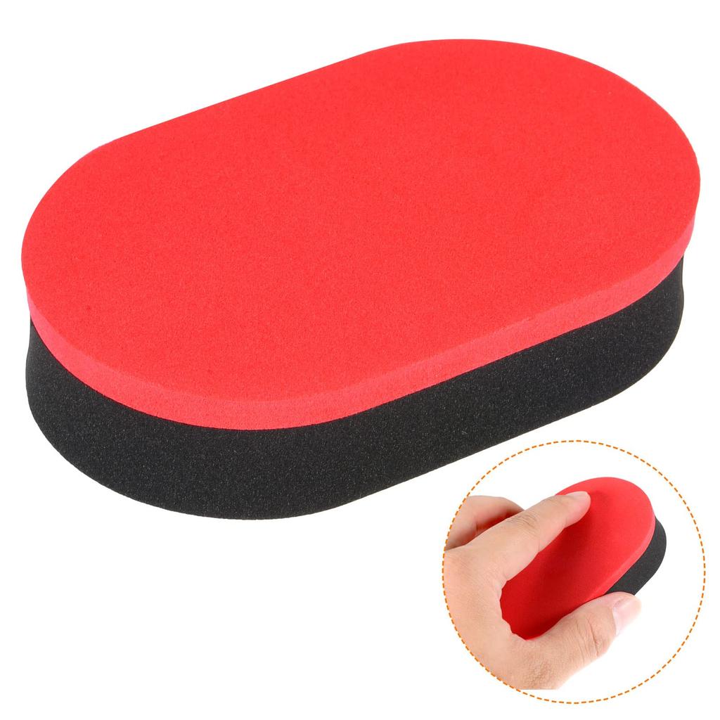 PATIKIL Table Tennis Rubber Ping Pong Cleaning Paddle Racket Black Cleaner, 2-Piece Sponge, Cleaner, Care, Soft, Red,