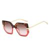 New fashion irregular large frame sunglasses ins personalized retro casual versatile street photo sunscreen travel sunglasses