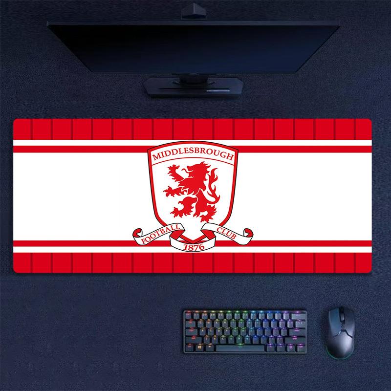Middlesbrough FC Print Cushion Non-slip Laptop Tablet Big Mousepad XXL Mat Mini PC Playmat With Lock edge