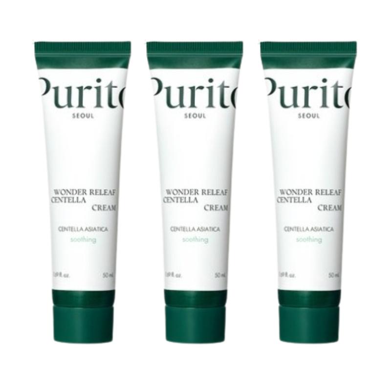 PURITO SEOUL Wonder Releaf Centella Cream 50ml – Centella Moisturizing Cream with Ceramide & Squalane, Daily Skin Comfort Care