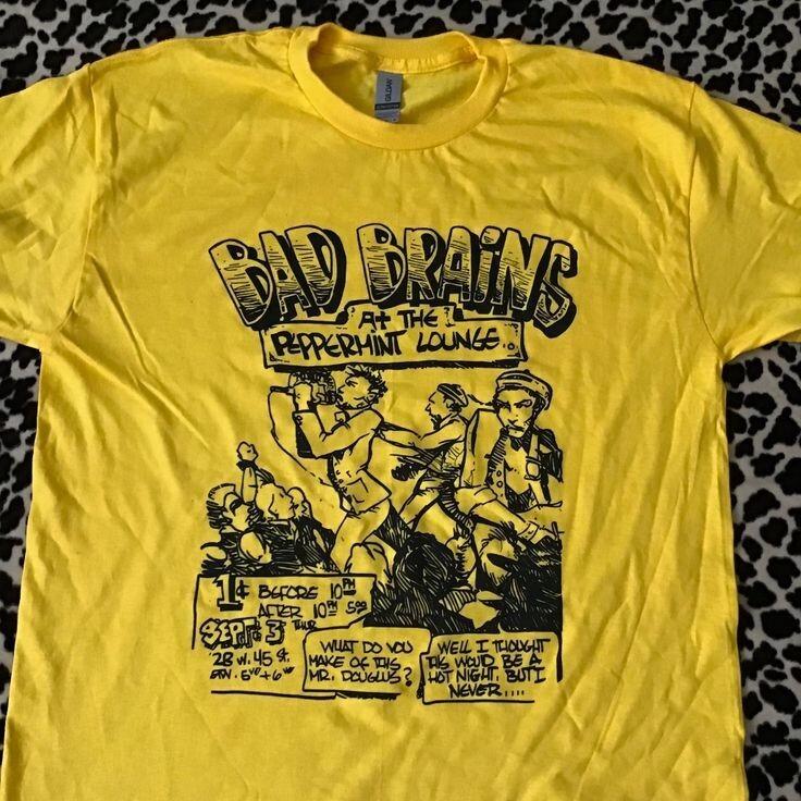 Bad Brains Винтажная Флаер Футболка Унисекс Хлопок S-5XL Унисекс Футболка