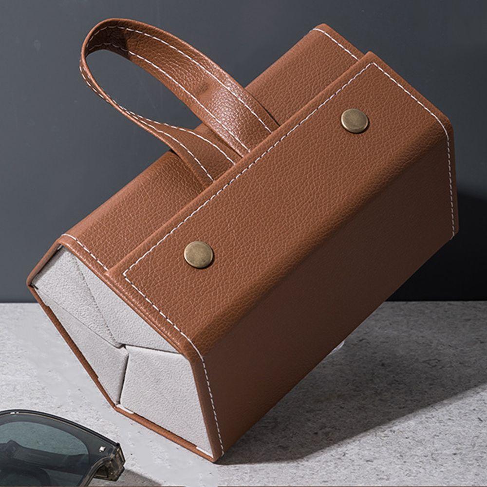 Держатель для витрины PU-сумка Экономия места Ящик для хранения Держатель для очков Слоты Футляр для очков Коробка для солнцезащитных очков