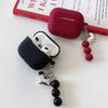 Однотонный чехол-сердечко с бусинами, подходящий для AirPods Pro 1-го поколения, 1-го поколения Pro 1-го поколения, чехол для Bluetooth-наушников Apple