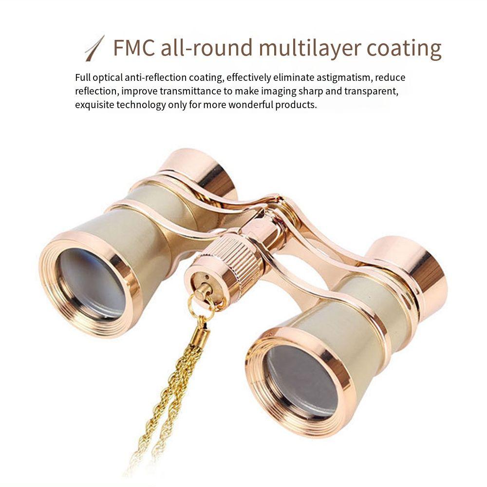 Portable Opera Glasses Binoculars 3 X 25 Mini Binocula Fashion Theater Glasses Bird Watching