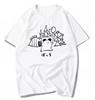 Koreanstyle fun patterned printed mens Tshirt loose summer top casual shortsleeved for both men and women