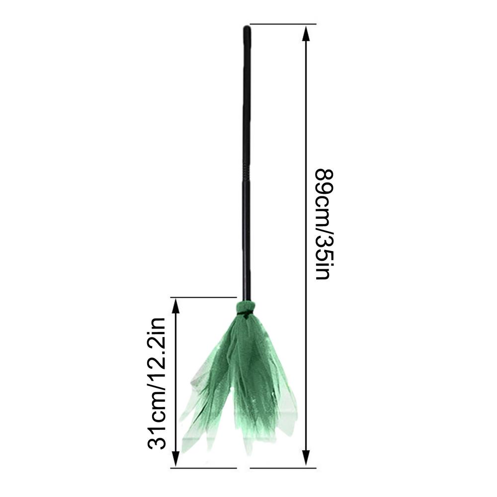 1 шт. Ведьмина метла для Хэллоуина, детская пластиковая, для косплея, летающая метла, реквизит для маскарада, косплея на Хэллоуин