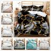 Nordic Style Texture Bed Three-Piece 3D Digital Printing Kit Four-Piece Set