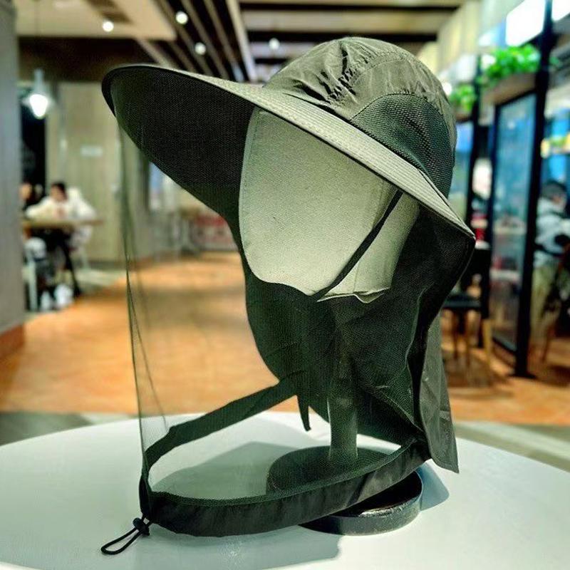 Женская и мужская шляпа от солнца, летняя шляпа-ведро для рыбалки с сеткой, для улицы, для работы, с широкими полями, для садоводства, доступно несколько вариантов