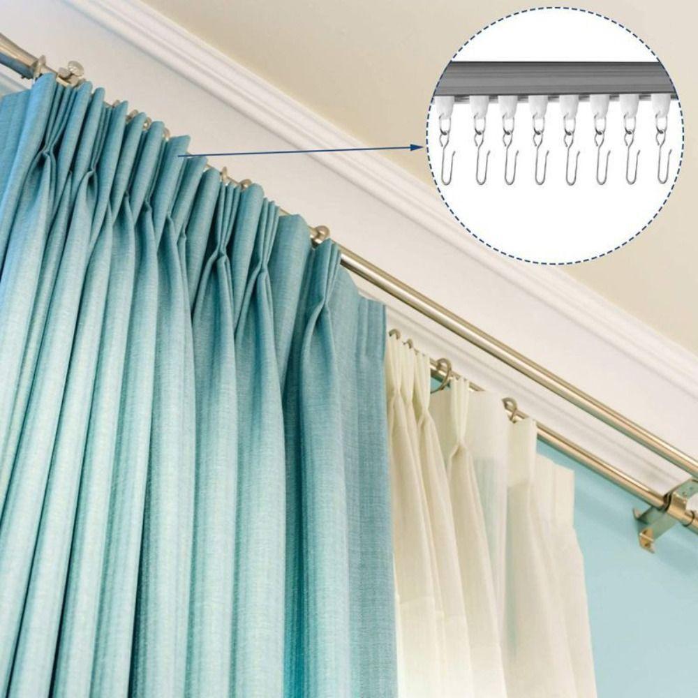20Pcs Drape Ceiling Curtain Track Hooks S Shaped Shower Curtain Hanger  Door Curtain