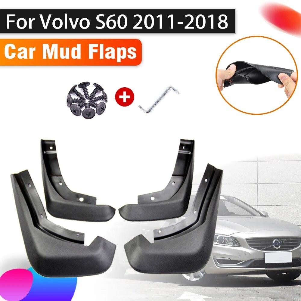Автомобильные брызговики для Volvo S60 2011 ~ 2018 2016, автомобильный брызговик, передний и задний брызговики, автомобильные аксессуары, брызговик