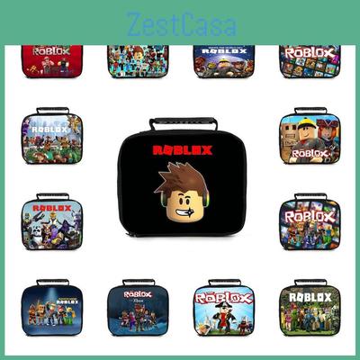 Портативная сумка для ланча Roblox для студентов, изолированная и вместительная