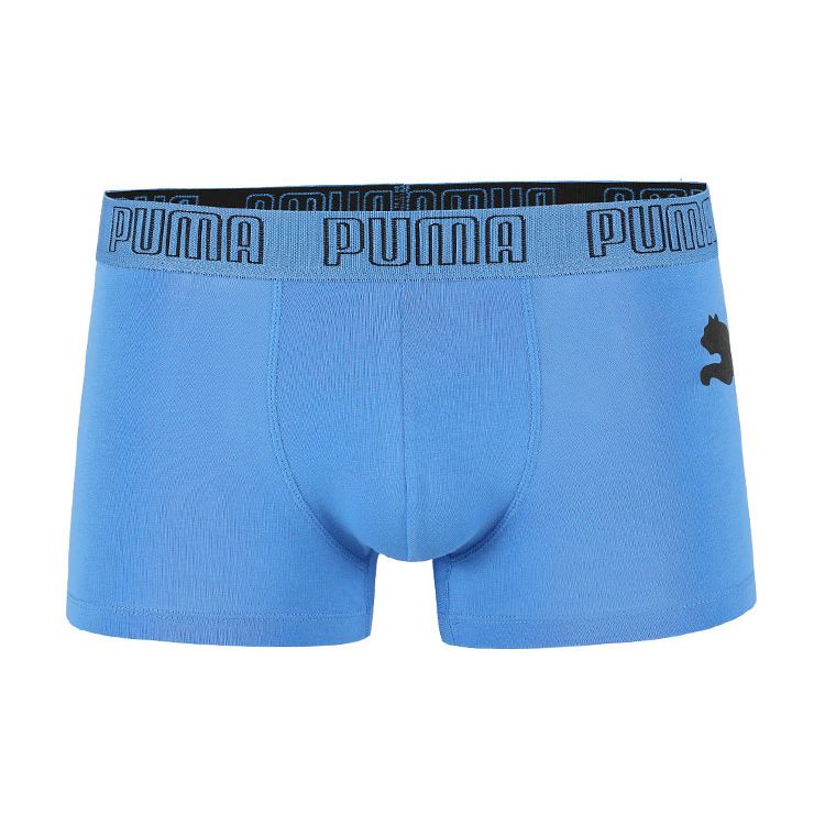 Puma Solid Color Logo Print Sports Casual Boxer Briefs Men Underwear Blue 701220208-004