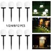 1/2/4/8/12pcs Led Solar Garden Light Solar Lamp Outdoor Waterproof Lawn Light Pathway Landscape Lamp For Home Yard Driveway Lawn Park