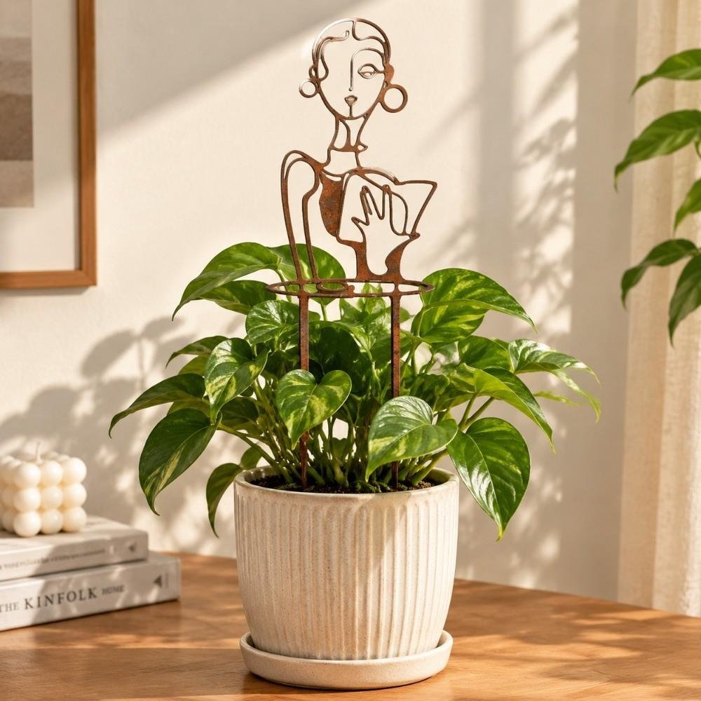 Strong Load Bearing Character Silhouette Plant Stand Plant Climbing Trellis Potted Plants