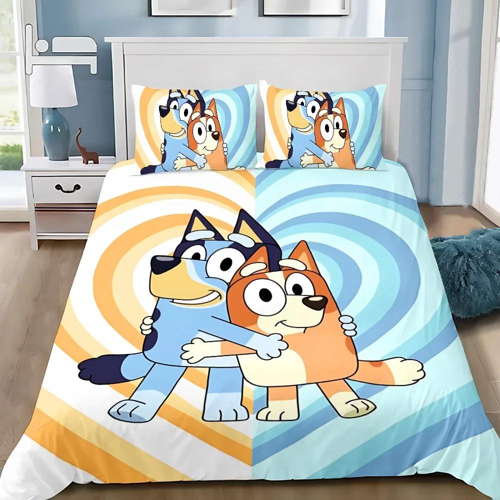 New design B-Blueys Duvet Cover Pillowcase 2/3pcs Bandit Chilli Bedding Set Adult Boy Girl Bedroom Children Single Double