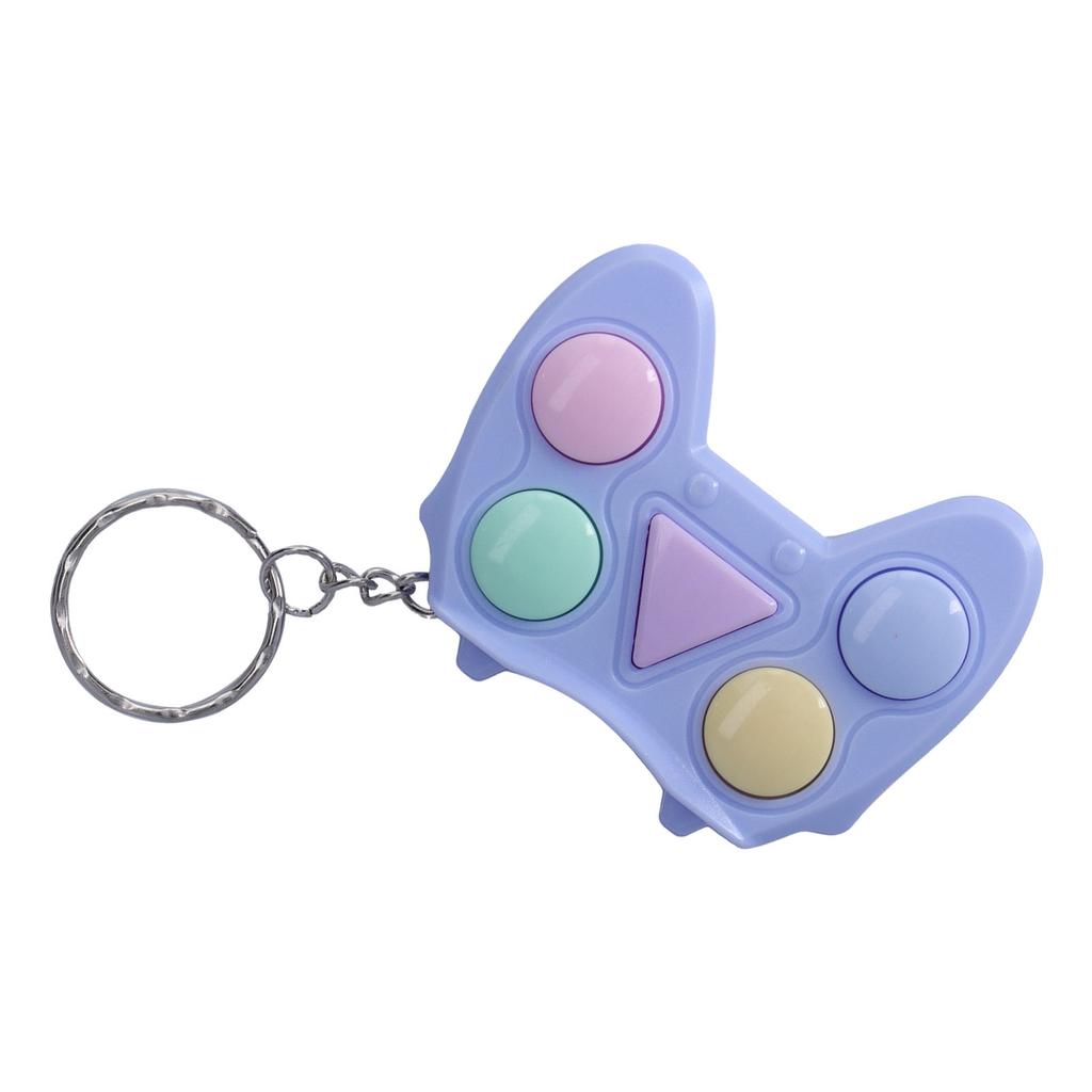 Mini Game Machine Keychain Portable Game Console Stress Relief Keychain for Kids Children