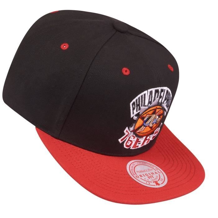 Casquette Snapback BREAKTHROUGH Philadelphia 76ers - MITCHELL & NESS - Homme - Blanc/Noir - Printemps/Été