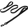 Heavy Duty Double Handle Dog Leash with Reflective Strips for Night Safety - Ideal for Large and Extra Large Breeds - Perfect Fo