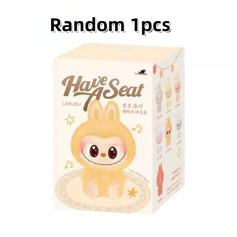В наличии Новое третье поколение Blind Box Monster Have A Seat Series Bubble Doll Labubu Фигурка плюшевый брелок детская игрушка в подарок