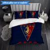 3PCS Pogoń Football Crest Bedding Set 2D Printing (Includes 1 Duvet Cover + 2 Pillowcases Coreless), Bedroom decor,Fan gift