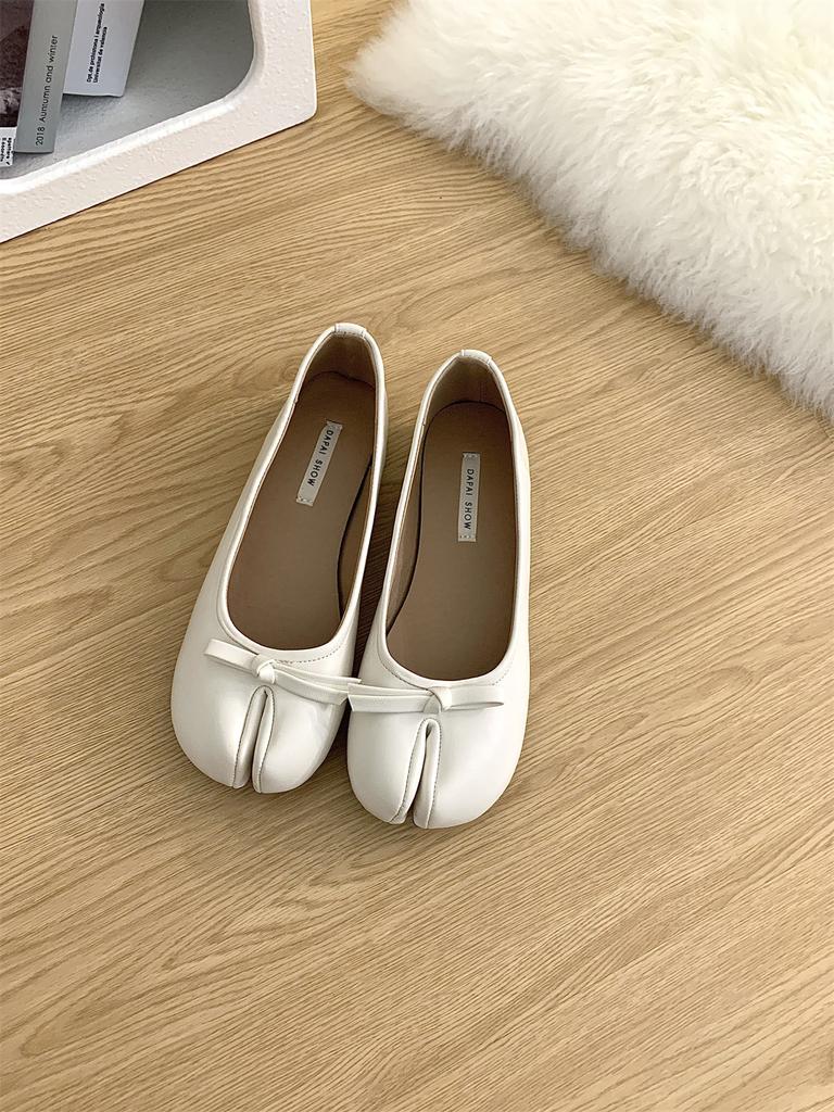 Модные IPPEUM Женские Таби Туфли Красные С Раздельным Носком Балетки 2024 Новые Мэри Джейн Балерины Zapatos Mujer