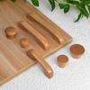 1PC Beech Furniture Cabinet Handle Natural Drawer Knobs Kitchen Drawer Knobs Solid Wood Walnut Hardware