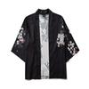 Summer Japanese Five Point Sleeves Kimono Mens And Womens Cloak Jacke Top Blouse