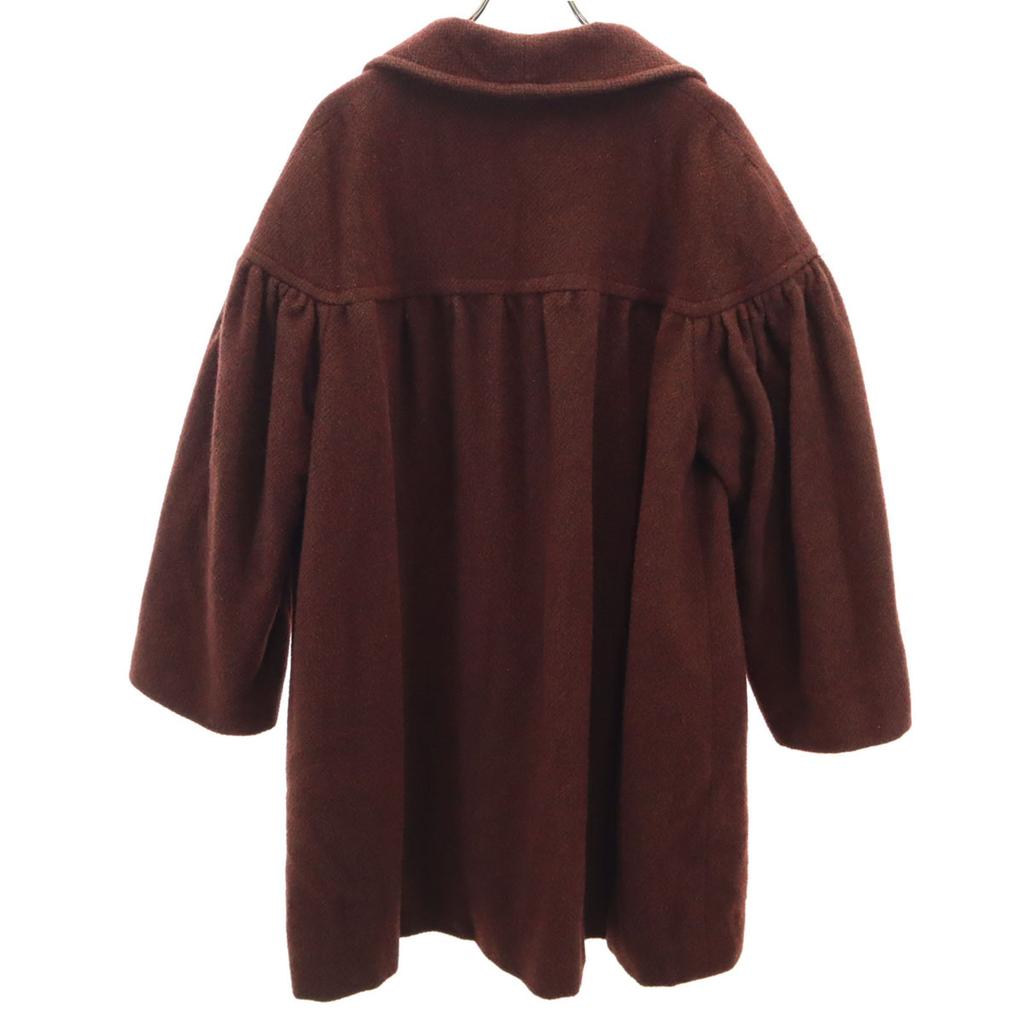 Lanvin Винтажное шерстяное пальто 80-х годов производства Италии 46 Коричневое Женское Б/У