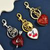 Advanced Heart Keychain Bag Charm Women's Jewelry Exquisite Car Pendant