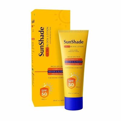 Leeford Sunshade Ultra Block Солнцезащитный крем SPF 50 PA+++ Лосьон для лица и тела (50мл) | Водонепроницаемость | Защита от синего света внутри и снаружи помещений
