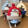 Cold Proof Children Hat Cute Cartoon Warm Knitted Hat New Ear Protection Hat  Children