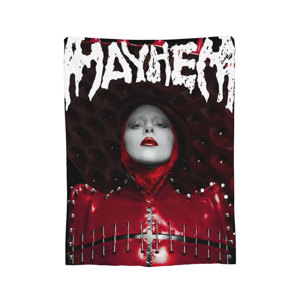 Пледы Lady Gaga Mayhem Велюровые Весна Осень Многофункциональные Легкие Тонкие Пледы для Постельного Белья Путешествий Покрывала