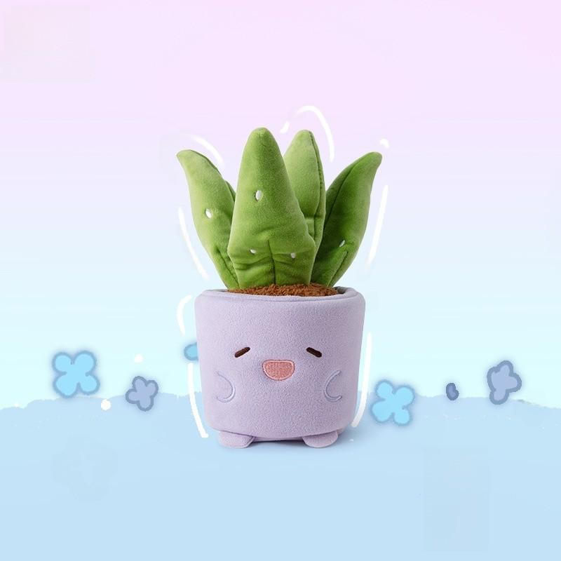 Aloe Mushroom Tulip Begonia Plant Pottery Design Plush Toy For Kids Room Decor