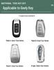 Compatible Key Cover Set for Geely Emgrand, Boyue, Bin Yue, Vision X6/X3, Binrui, and Xingyue Cars