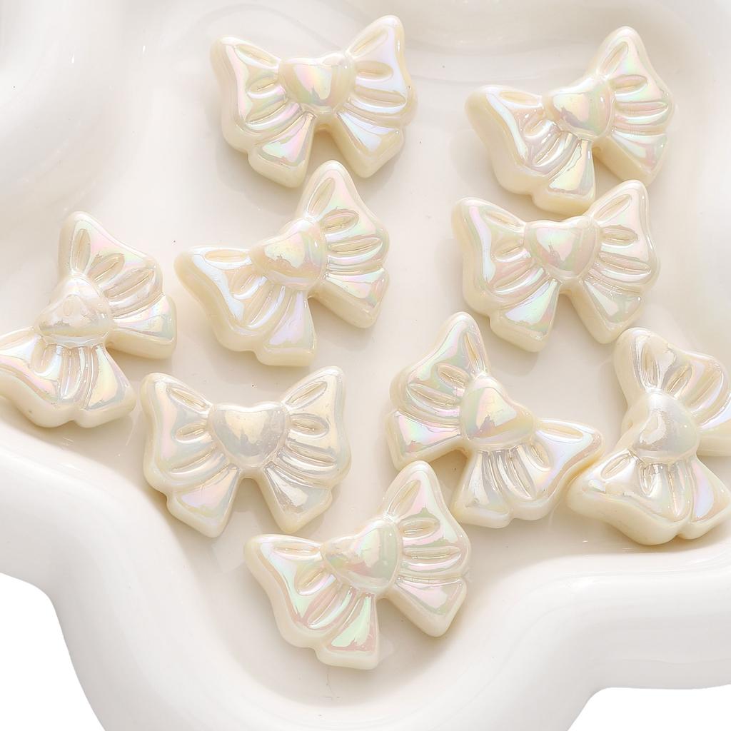 2/10 шт. акриловые бусины-бантики цвета AB, разбросанные бусины для самостоятельного изготовления браслетов, ожерелий и ювелирных изделий