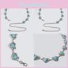 Waist Women Metal Chain With Heart Shaped Turquoise For Chic Accessories Winter