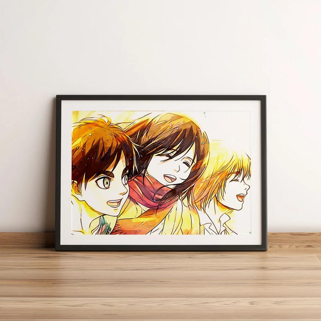 Атака Титанов холст плакат декоративные принты настенная живопись японское классическое аниме спальня гостиная диван настенное искусство украшение дома