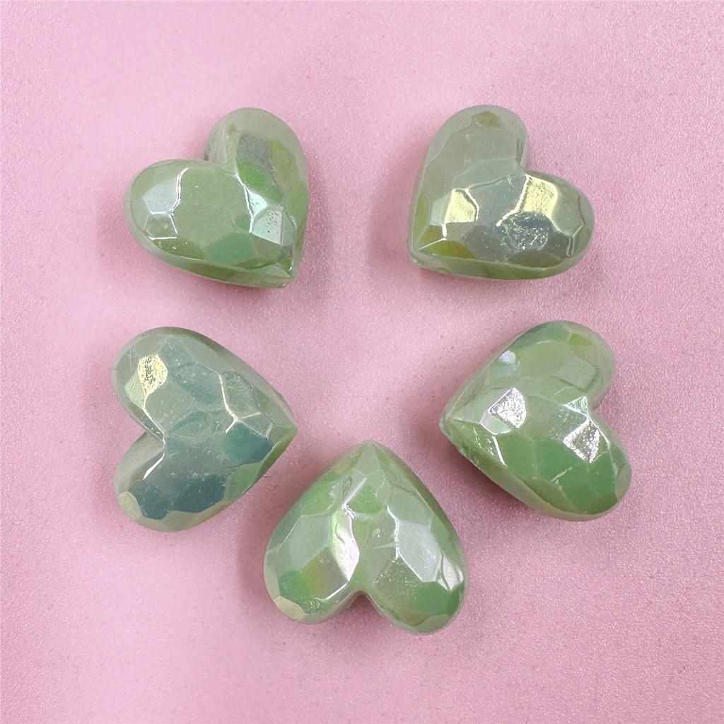 Простые модные материалы Сердце Свободные бусины Ювелирные изделия Макарон Аксессуар Персиковый акриловый браслет Бусины 19 * 16,5 мм Вырезанные бусины «Любовь» DIY Изысканные ювелирные изделия