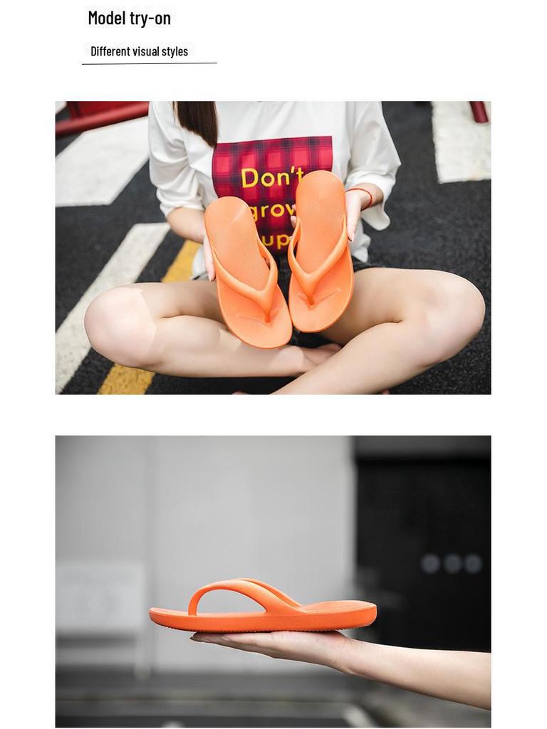 Женские нескользящие пляжные шлепанцы EVA, массажные, корейские парные домашние сандалии