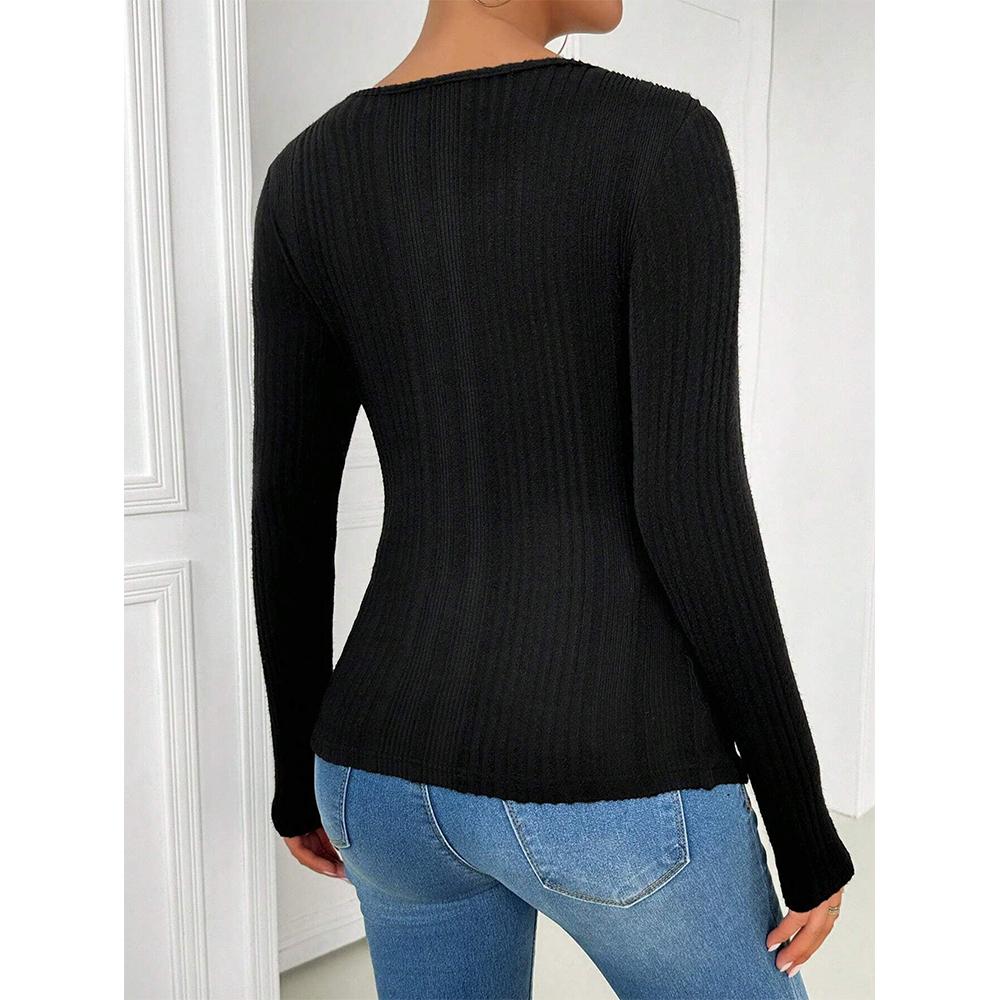 Женские топы с вырезами, модные сексуальные рубашки с длинным рукавом, облегающая футболка в рубчик, осенняя мода 2025, одежда для выхода в свет