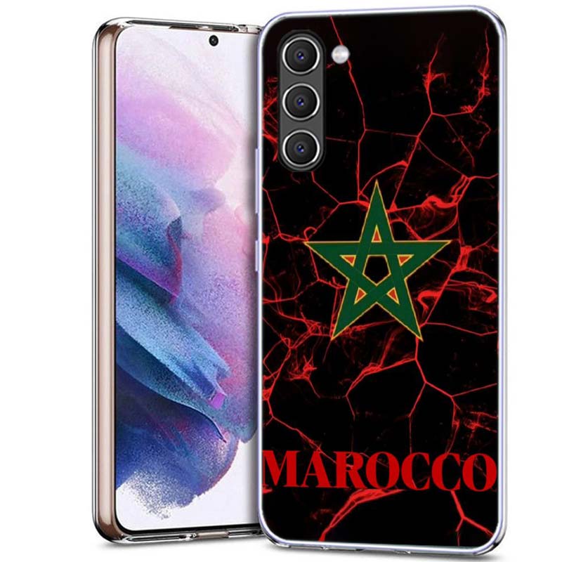 Чехол для телефона с флагом Марокко для Samsung A16 A26 A36 A56 A17 A37 A57 A07 A06 A02S A12 A22 A32 A52S A72 Galaxy A70 A50S A71 A51