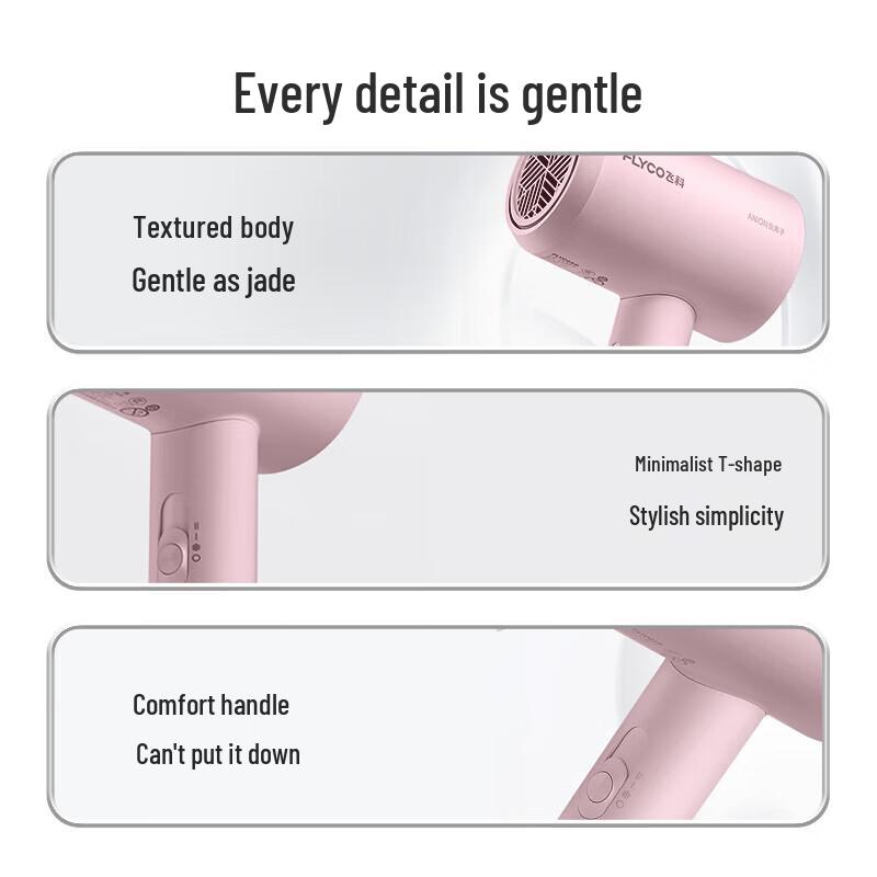 FLYCO FH6291 Negative Ion Hair Dryer CN plug (adapter included)