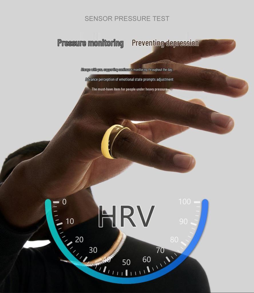 Smart Ring: Bluetooth ECG, Heart Rate, Blood Oxygen, Sleep Monitoring with NFC, Wireless Charging, and Entertainment App