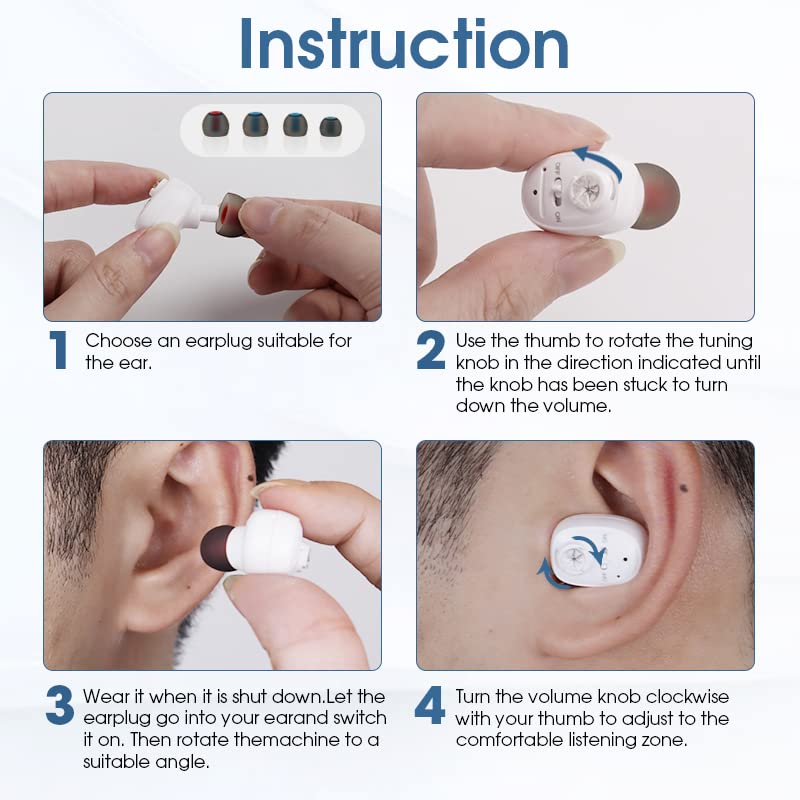 Rechargeable Hearing Aids Invisible Digital Sound Amplifier for Deafness Wireless Hearing Aid To Severe Hear Loss Audifonos