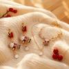 Adjustable Chain Christmas Jewelry Enamel Pendant Pendant Necklace  Festive Party
