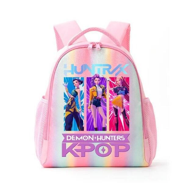 Kpop Охотники на ведьм Детский рюкзак Ученик начальной школы Радужная школьная сумка Детский рюкзак Путешествия Легкий Отдых