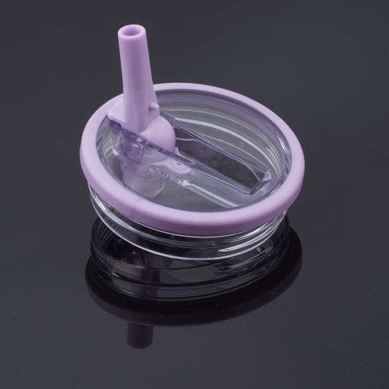 40oz Tumbler Flip Straw Lid Replacement Leak-Proof Splash Resistant Cover for Cup BPA-Free Reusable Glass Lid with Folding Straw