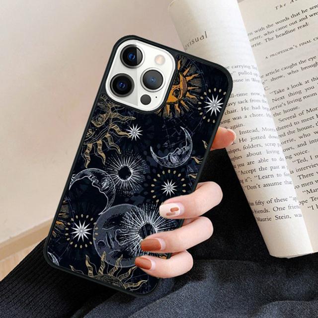 Чехол для телефона Звезда Солнце и Луна Для iPhone 17 Air 16 15 14 plus 11 12 13 pro max coque Оболочка Fundas