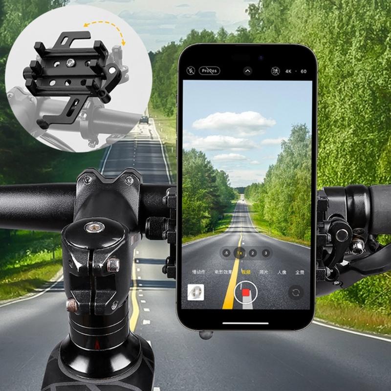 Вращающийся на 360 градусов держатель для телефона на велосипед Удобные углы обзора Подставка для телефона для плавных поездок на велосипеде