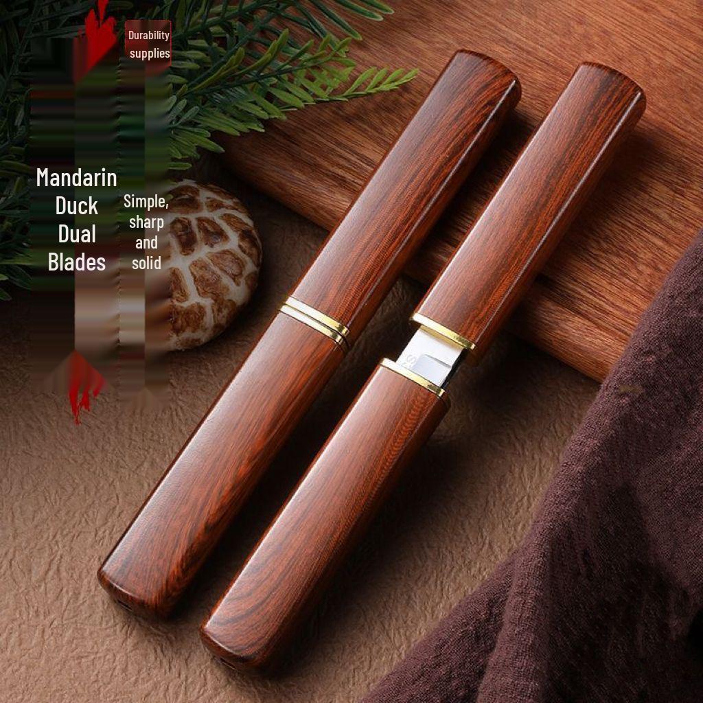 Набор ножей для чистки в двойном стиле «Дракон и Феникс» - Утолщенный дизайн «Мандариновая утка», Идеально подходит для фруктов и барбекю